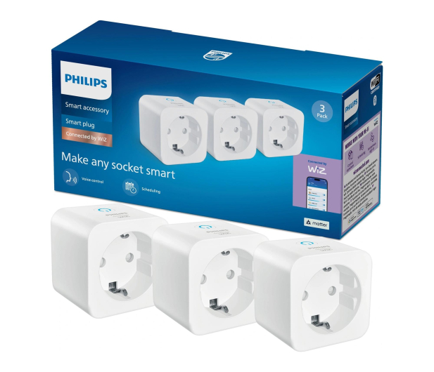 Philips Smart inteligentne gniazdko typ F 3 szt. - 1541408 - zdjęcie